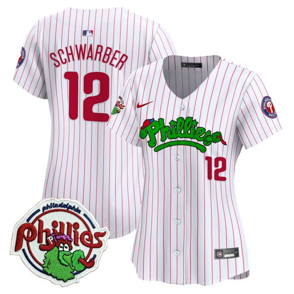 Women's Phillies Phanatic Patch Vapor Premier Limited Jersey V2 - All Stitched - Image 25