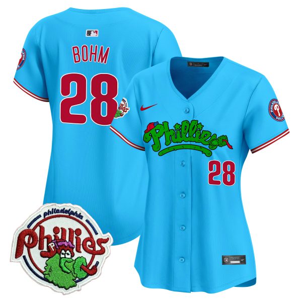Women's Phillies Phanatic Patch Vapor Premier Limited Jersey V2 - All Stitched - Image 47