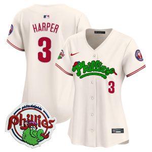 Women's Phillies Phanatic Patch Vapor Premier Limited Jersey V2 - All Stitched