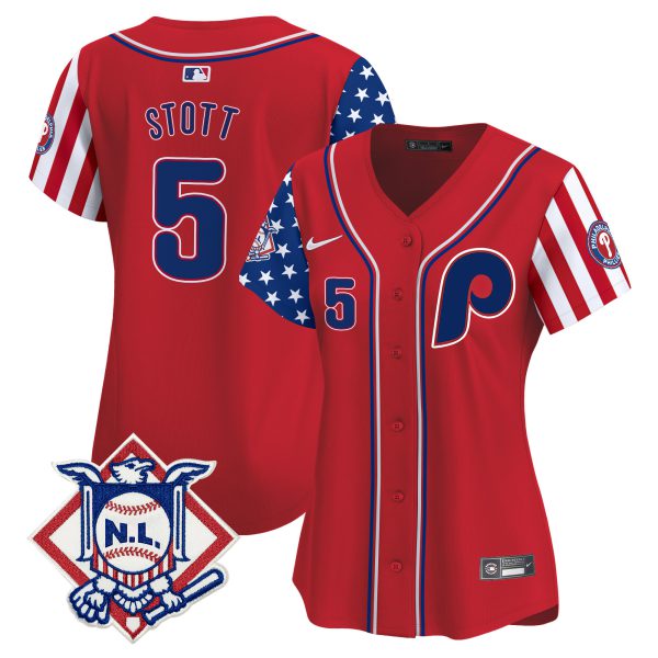 Women's Phillies 2024 Fourth of July Vapor Premier Limited Jersey - All Stitched - Image 12