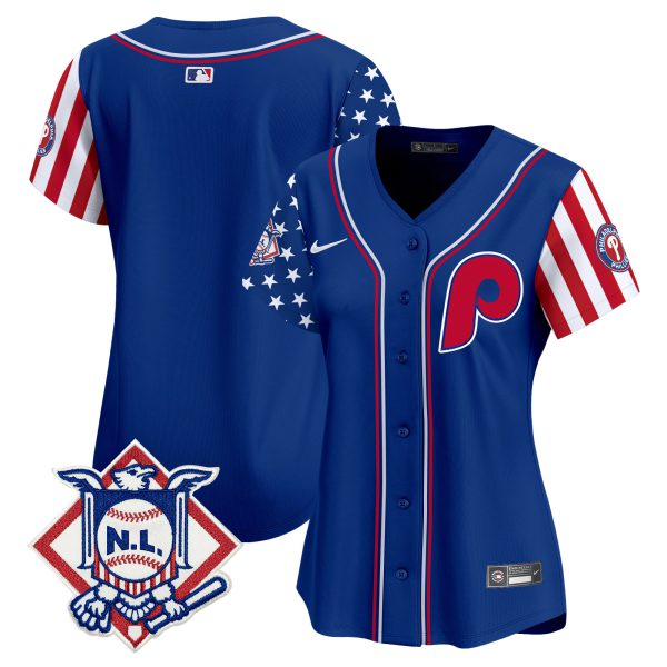 Women's Phillies 2024 Fourth of July Vapor Premier Limited Jersey - All Stitched - Image 24