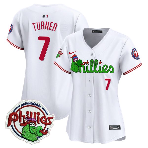 Women's Phillies Phanatic Patch Vapor Premier Limited Jersey V3- All Stitched - Image 3