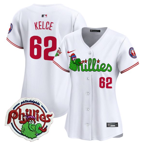Women's Phillies Phanatic Patch Vapor Premier Limited Jersey V3- All Stitched - Image 6