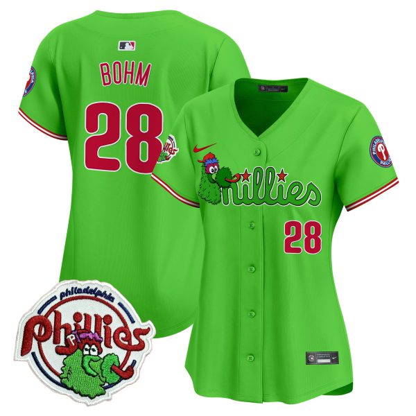 Women's Phillies Phanatic Patch Vapor Premier Limited Jersey V3- All Stitched - Image 11