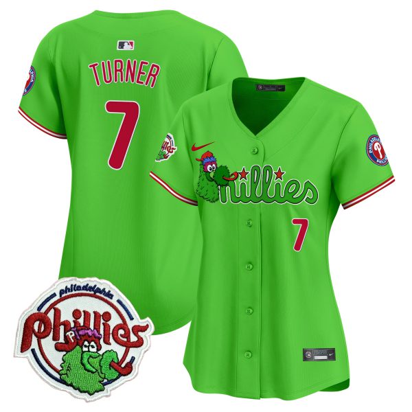 Women's Phillies Phanatic Patch Vapor Premier Limited Jersey V3- All Stitched - Image 12