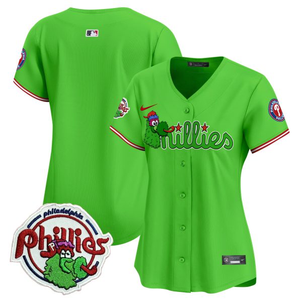Women's Phillies Phanatic Patch Vapor Premier Limited Jersey V3- All Stitched - Image 18