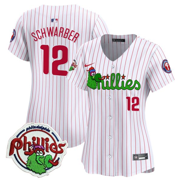 Women's Phillies Phanatic Patch Vapor Premier Limited Jersey V3- All Stitched - Image 34