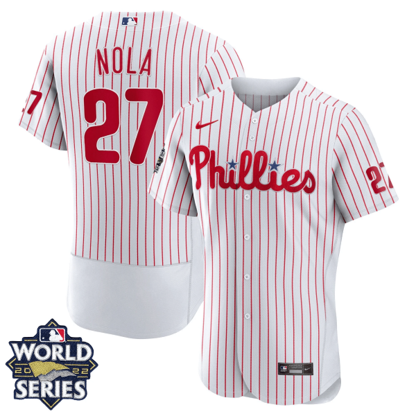 Youth's Philadelphia Phillies Gold 2022 World Series Jersey - All Stitched - Image 30