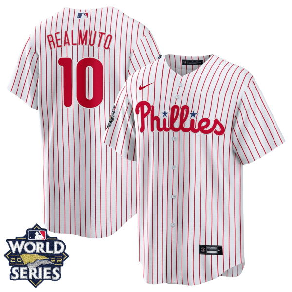 Youth's Philadelphia Phillies Gold 2022 World Series Jersey - All Stitched - Image 32