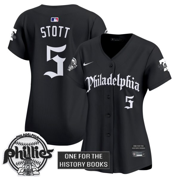 Women's Phillies 'Retro Newspaper Edition' Vapor Premier Limited Jersey - All Stitched - Image 5