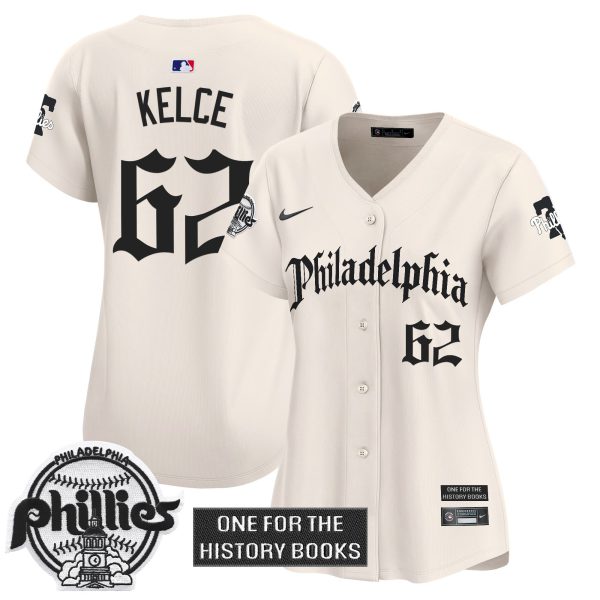 Women's Phillies 'Retro Newspaper Edition' Vapor Premier Limited Jersey - All Stitched - Image 17