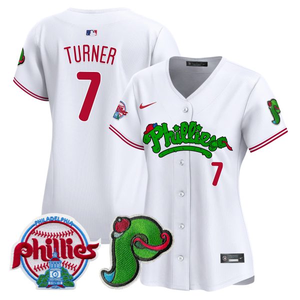 Women's Phillies Phanatic Patch Vapor Premier Limited Jersey V4 - All Stitched - Image 12