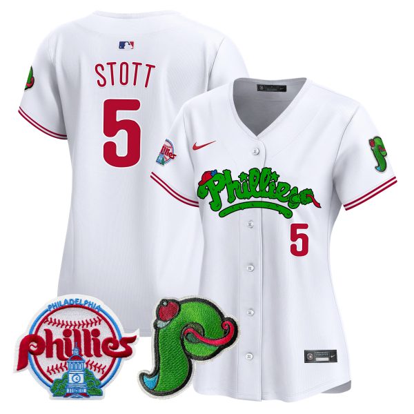 Women's Phillies Phanatic Patch Vapor Premier Limited Jersey V4 - All Stitched - Image 13