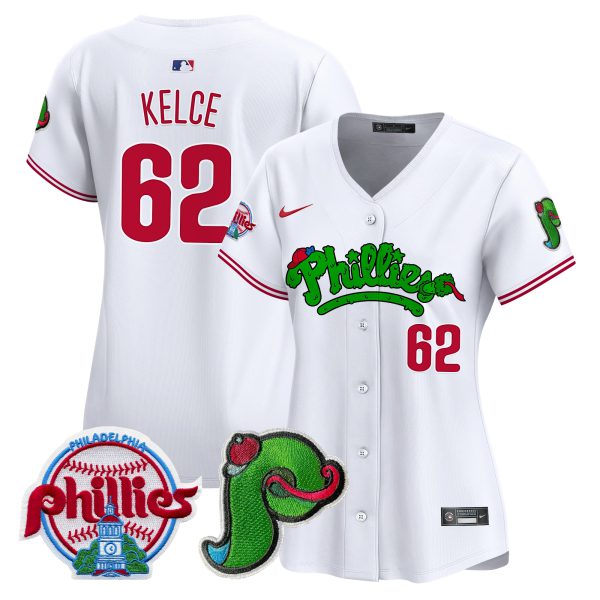 Women's Phillies Phanatic Patch Vapor Premier Limited Jersey V4 - All Stitched - Image 15