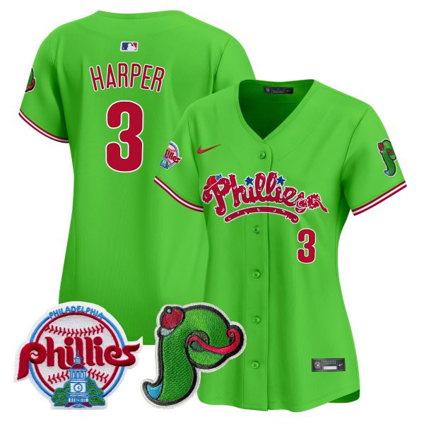 Women's Phillies Phanatic Patch Vapor Premier Limited Jersey V4 - All Stitched - Image 19