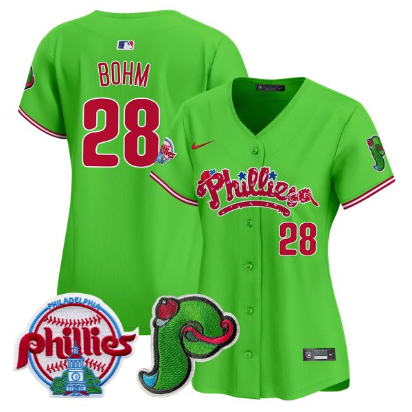 Women's Phillies Phanatic Patch Vapor Premier Limited Jersey V4 - All Stitched - Image 20