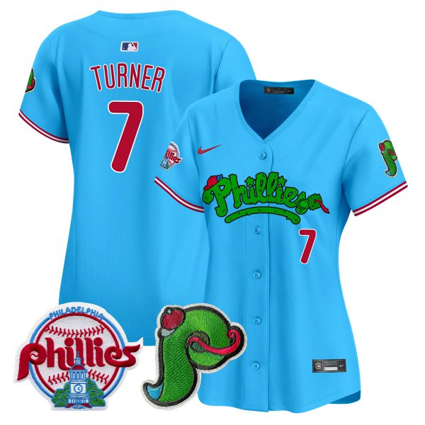 Women's Phillies Phanatic Patch Vapor Premier Limited Jersey V4 - All Stitched - Image 48