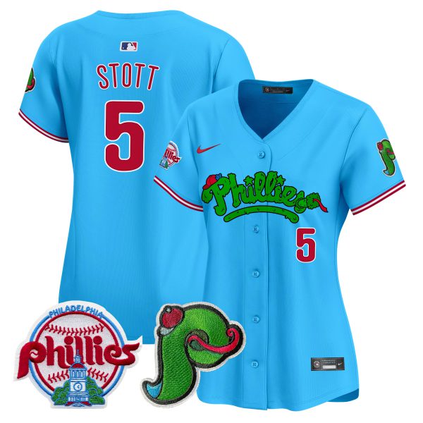 Women's Phillies Phanatic Patch Vapor Premier Limited Jersey V4 - All Stitched - Image 49