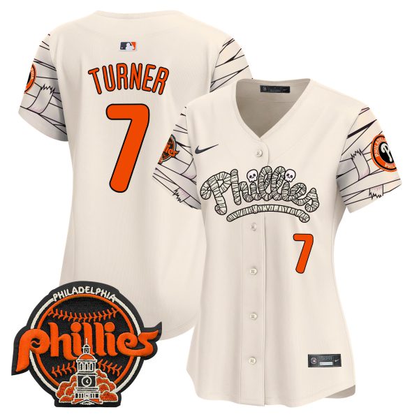 Women's Phillies Halloween Vapor Premier Limited Jersey V2 - All Stitched - Image 3