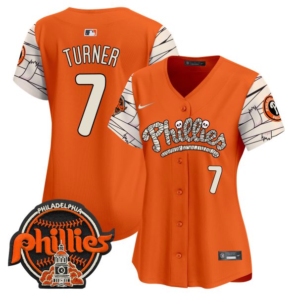 Women's Phillies Halloween Vapor Premier Limited Jersey V2 - All Stitched - Image 12