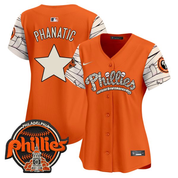 Women's Phillies Halloween Vapor Premier Limited Jersey V2 - All Stitched - Image 17
