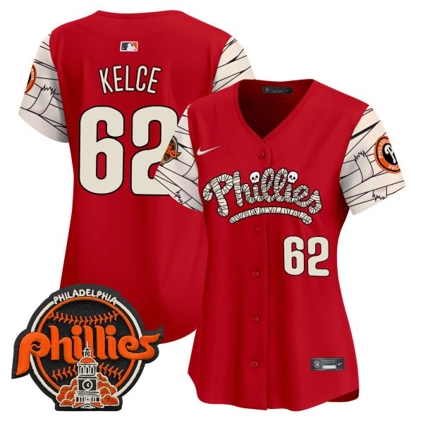 Women's Phillies Halloween Vapor Premier Limited Jersey V2 - All Stitched - Image 42