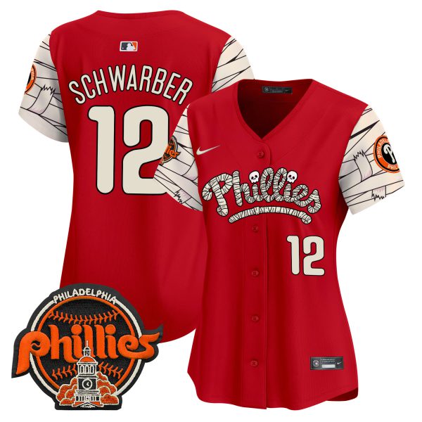 Women's Phillies Halloween Vapor Premier Limited Jersey V2 - All Stitched - Image 43