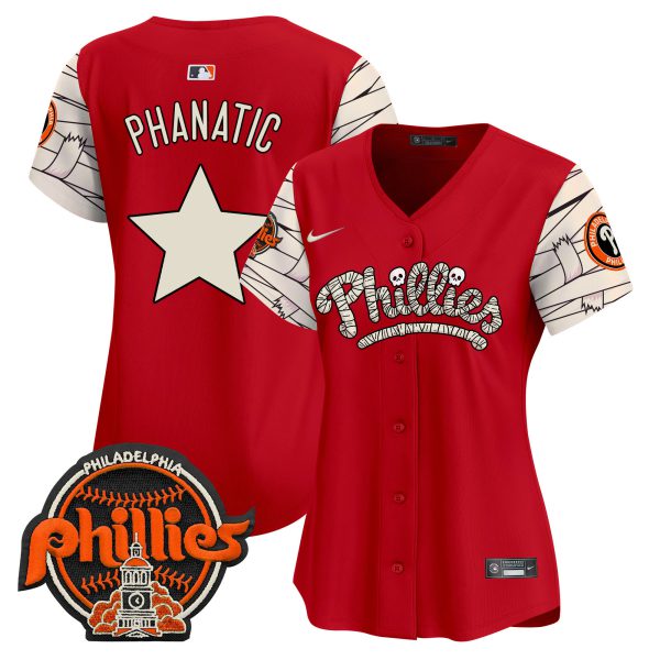 Women's Phillies Halloween Vapor Premier Limited Jersey V2 - All Stitched - Image 44