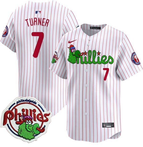 Youth's Phillies Phanatic Patch Vapor Premier Limited Jersey V3 - All Stitched - Image 30