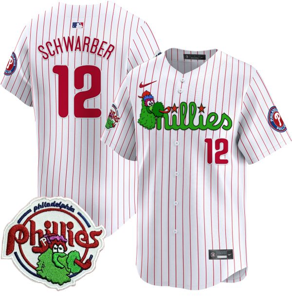 Youth's Phillies Phanatic Patch Vapor Premier Limited Jersey V3 - All Stitched - Image 34