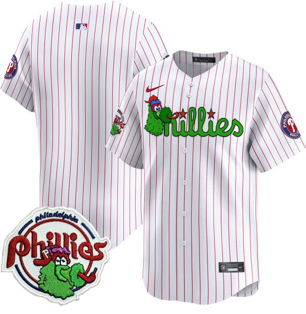 Youth's Phillies Phanatic Patch Vapor Premier Limited Jersey V3 - All Stitched - Image 36