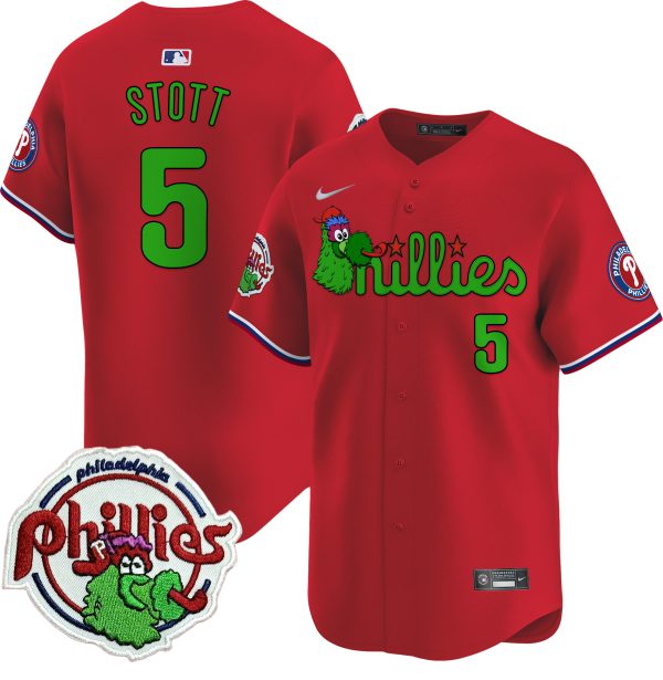 Youth's Phillies Phanatic Patch Vapor Premier Limited Jersey V3 - All Stitched - Image 40