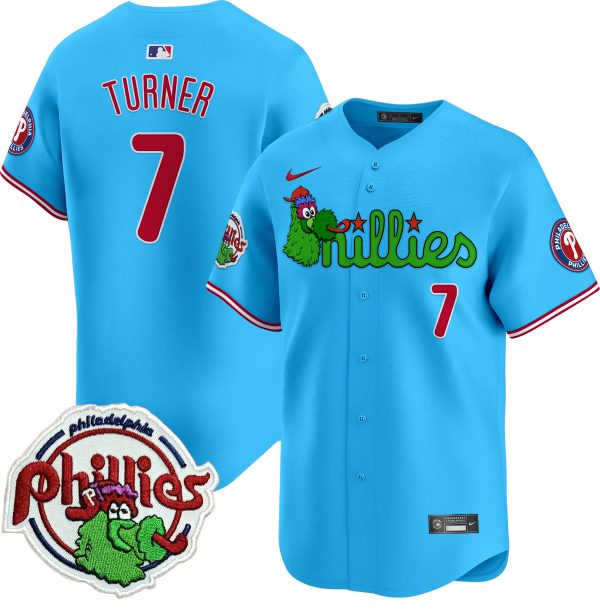 Youth's Phillies Phanatic Patch Vapor Premier Limited Jersey V3 - All Stitched - Image 48