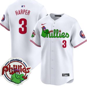 Youth's Phillies Phanatic Patch Vapor Premier Limited Jersey V3 - All Stitched