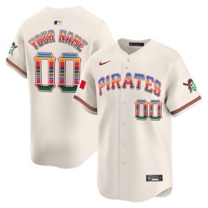 Pittsburgh Pirates Mexico Vapor Premier Limited Custom Jersey - All Stitched