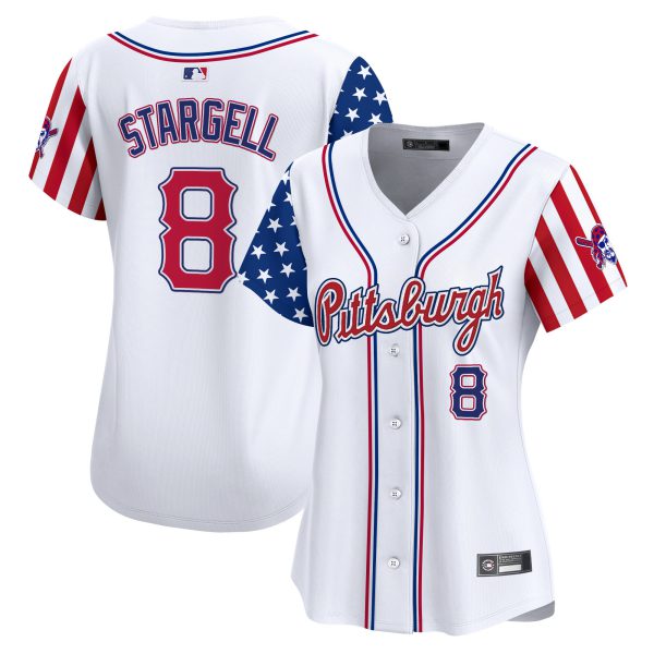 Women's Pittsburgh Pirates 2025 Independence Day Vapor Premier Limited Jersey - All Stitched - Image 8