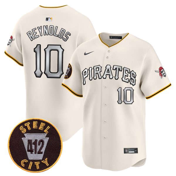 Men's Pittsburgh Pirates 412 Patch Vapor Premier Limited Jersey V6 - All Stitched - Image 15