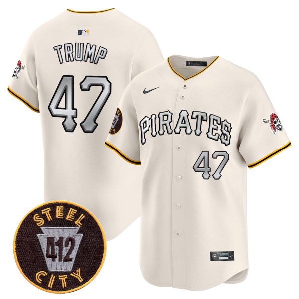 Men's Pittsburgh Pirates 412 Patch Vapor Premier Limited Jersey V6 - All Stitched - Image 20