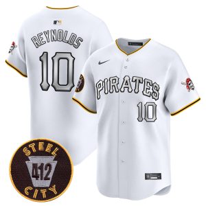 Men's Pittsburgh Pirates 412 Patch Vapor Premier Limited Jersey V6 - All Stitched