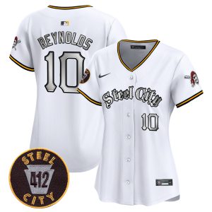 Women's Pittsburgh Pirates 412 Patch Vapor Premier Limited Jersey V2 - All Stitched