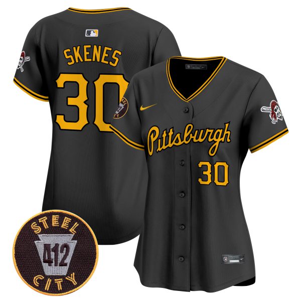 Women's Pittsburgh Pirates 412 Patch Vapor Premier Limited Jersey V4 - All Stitched - Image 10