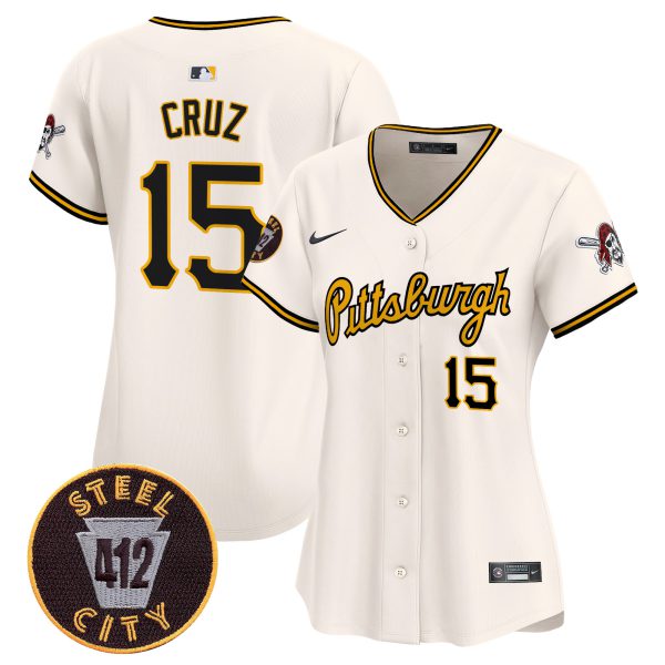 Women's Pittsburgh Pirates 412 Patch Vapor Premier Limited Jersey V4 - All Stitched - Image 15