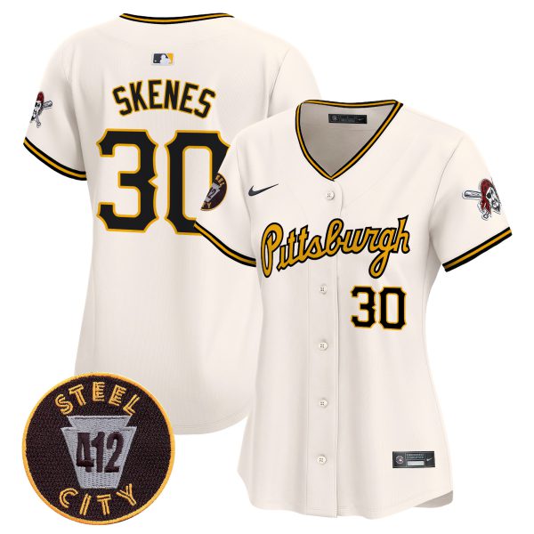 Women's Pittsburgh Pirates 412 Patch Vapor Premier Limited Jersey V4 - All Stitched - Image 16