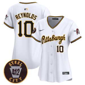 Women's Pittsburgh Pirates 412 Patch Vapor Premier Limited Jersey V4 - All Stitched