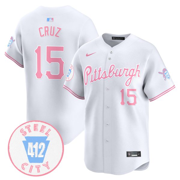 Unisex Pittsburgh Pirates Bubblegum Pink Vapor Premier Limited Jersey - All Stitched - Image 11