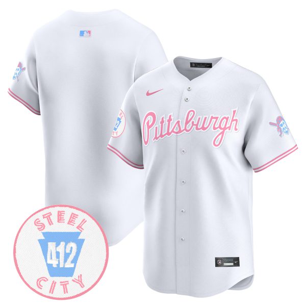 Unisex Pittsburgh Pirates Bubblegum Pink Vapor Premier Limited Jersey - All Stitched - Image 14