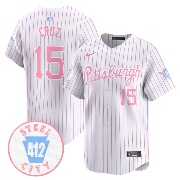 Unisex Pittsburgh Pirates Bubblegum Pink Vapor Premier Limited Jersey - All Stitched - Image 25