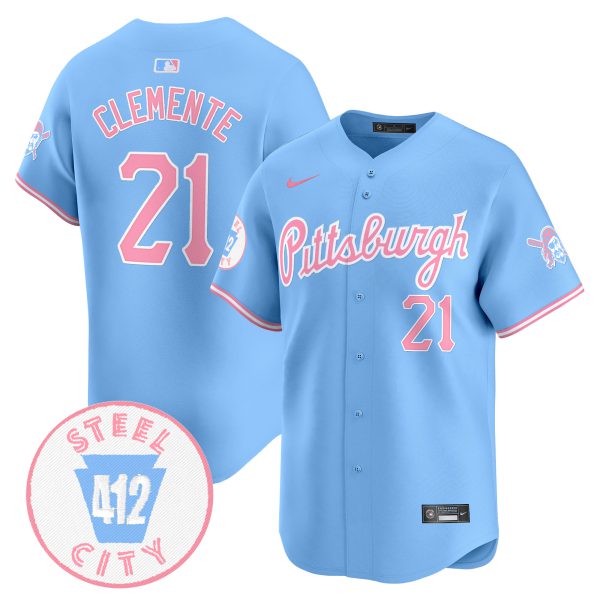 Unisex Pittsburgh Pirates Bubblegum Pink Vapor Premier Limited Jersey - All Stitched - Image 33