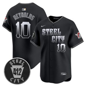 Men's Pittsburgh Pirates 412 Patch Vapor Premier Limited Jersey V8 - All Stitched