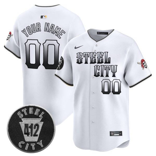 Pittsburgh Pirates 412 Patch Vapor Premier Limited Custom Jersey V8 - All Stitched - Image 4